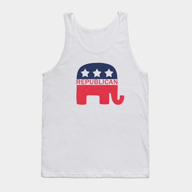 Republican Elephant Tank Top by valentinahramov